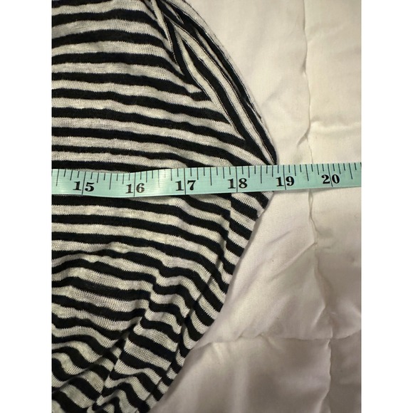 Veronica Beard Jeans Capri Linen Midi Dress Black White Stripes Medium - Picture 5 of 11